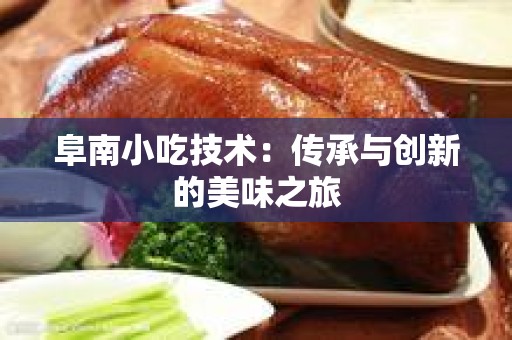 阜南小吃技术：传承与创新的美味之旅
